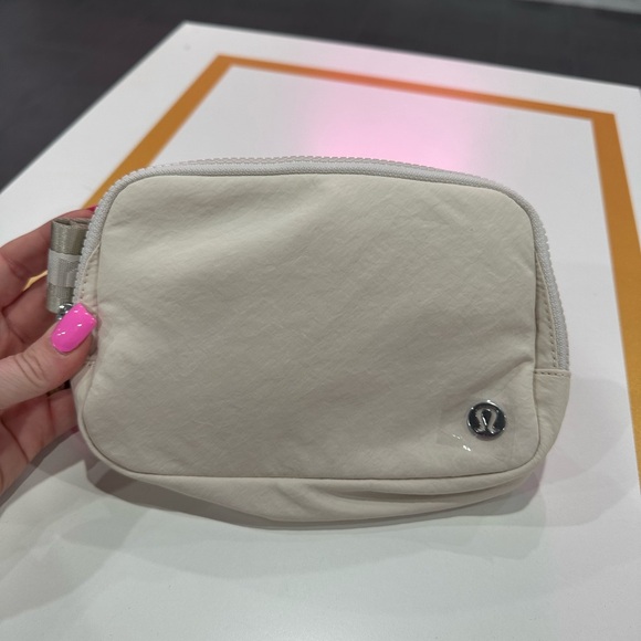 Lululemon Cream Belt Bag- Wordmark - Picture 1 of 2